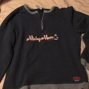 Mikey mouse Disney quarter zip fleece.